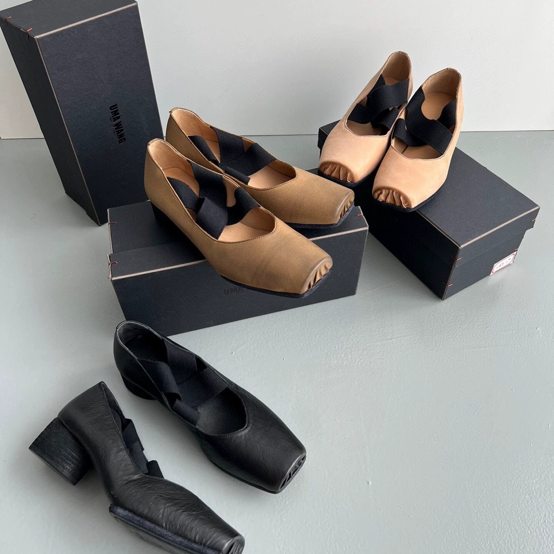 Dark Nittle uma балетные женские туфли на каблуках ручной работы