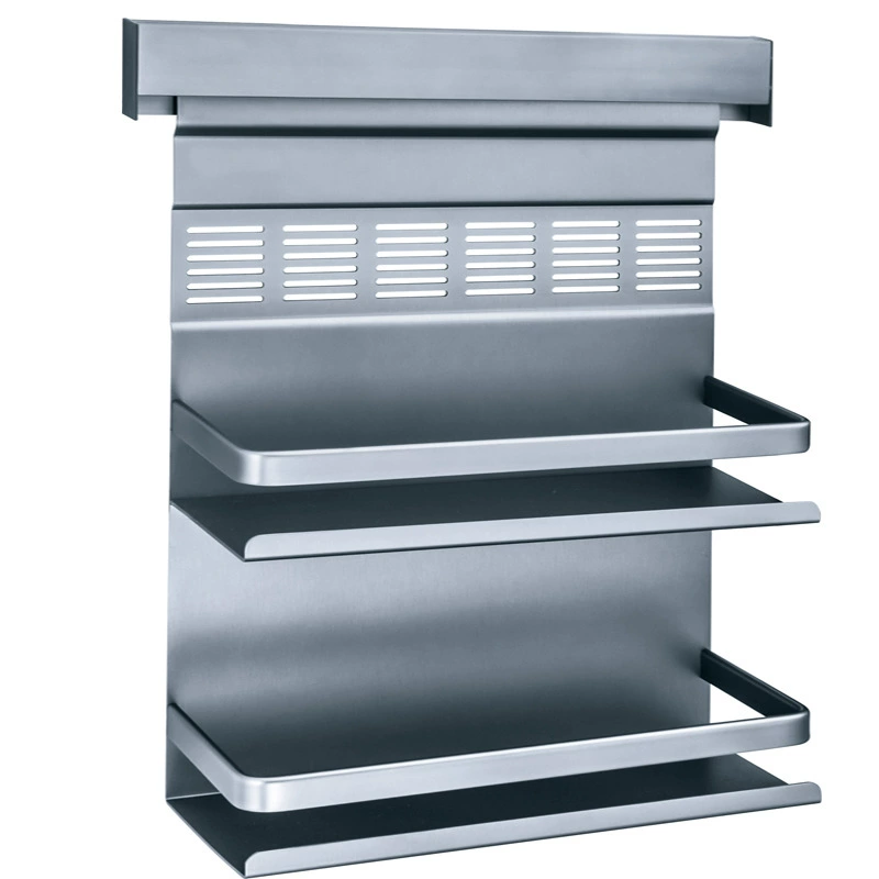 Yonghong manufacturing aluminum alloy detachable double layer spice rack with wall mounting rod