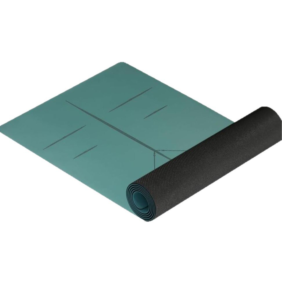 Tapete de Yoga de Caucho Natural PU y caucho natural Antideslizante de doble cara, Amortiguador para fitness y danza