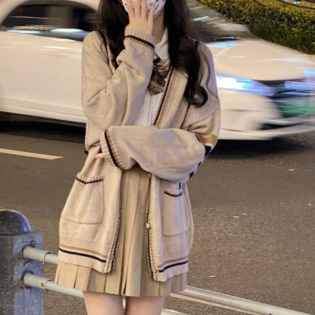 봄과 가을 일본 학교의 오리지널 JK 유니폼 스웨터 풀 세트