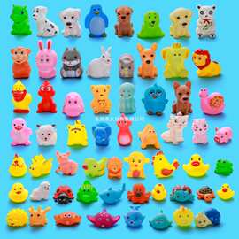 来图来样定制儿童卡通洗澡搪胶小黄鸭玩具婴儿戏水捏捏发声动物地