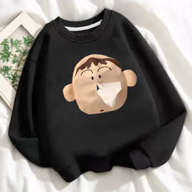 卡通动漫趣味抽纸卫衣长袖上衣搞怪秋冬季随身带纸儿童装趣味上衣