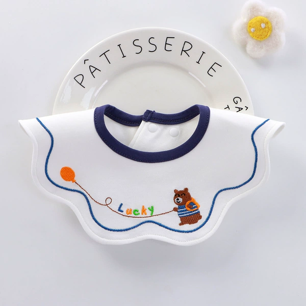 LUCK bear on white background