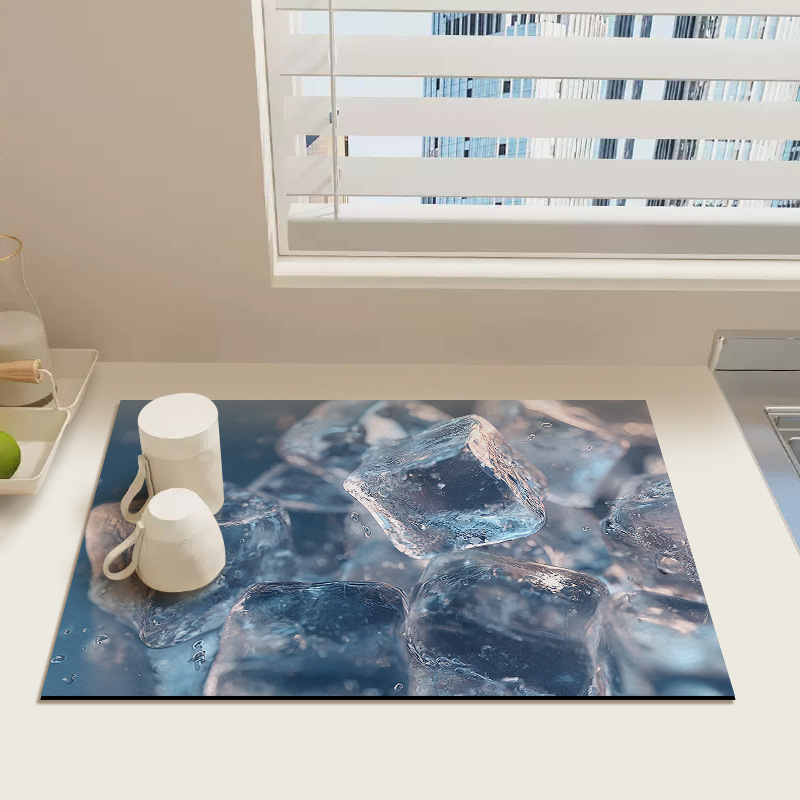 新款家用餐桌垫餐厅桌垫免洗可擦防水桌垫加厚高级可裁剪餐垫杯垫