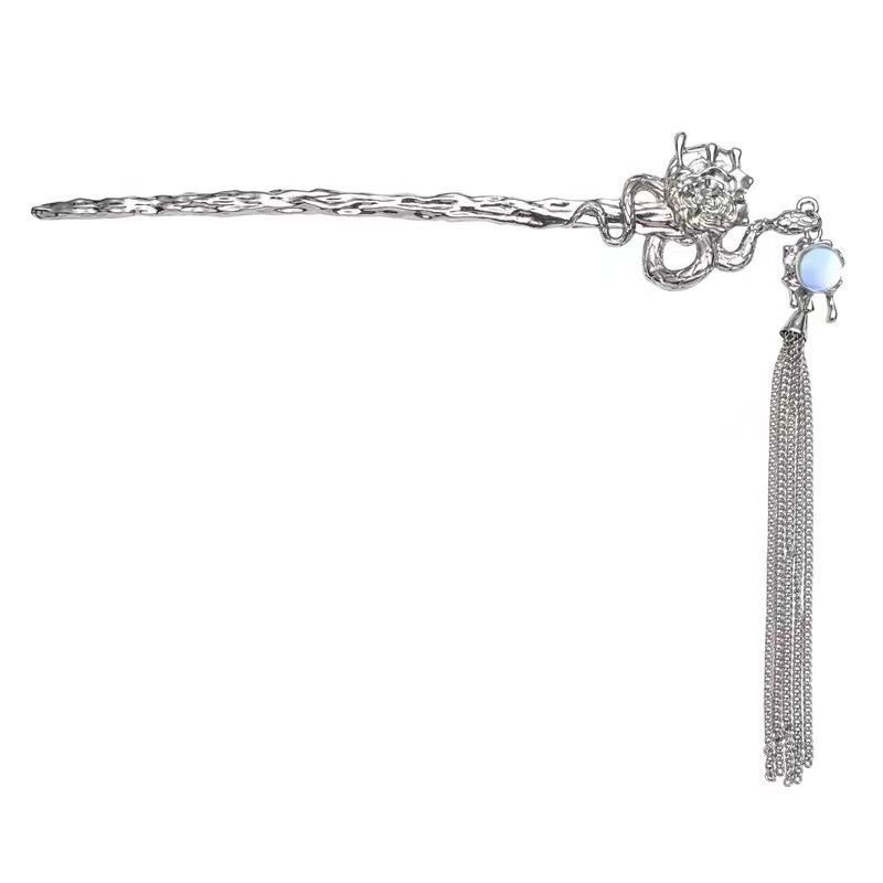 Serpiente enredada Luna Lange clip Vintage clip para el cabello de nicho femenino de alta calidad diseño nuevo clip de cabello de metal