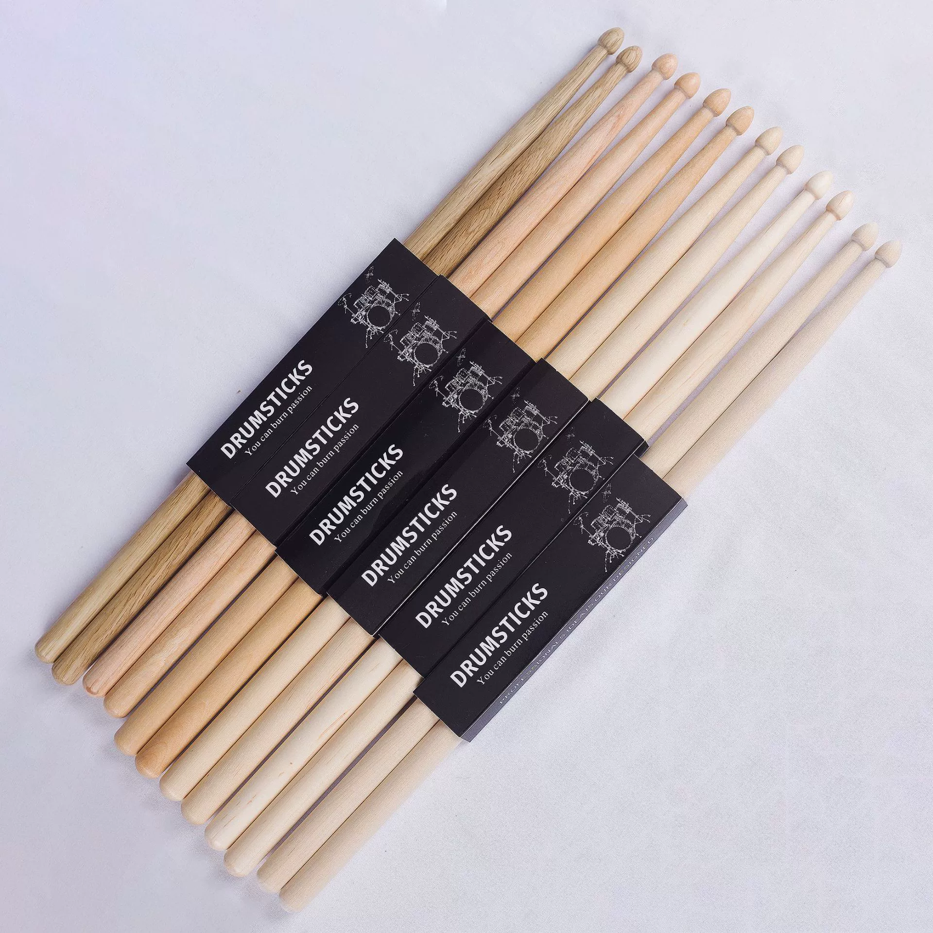 Оптовые барабанные палочки, джазовые барабанные палочки для тренировок, малый барабан, барабанные палочки, барабанный молоток, клен, орех, дуб 5А класса