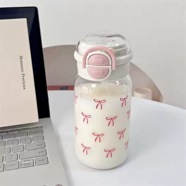 2025 New Water Cup High Yan Handy Cup Graffiti Plastic Cup Cute Double Drinking Cup Value Portable Student Suction Cup
