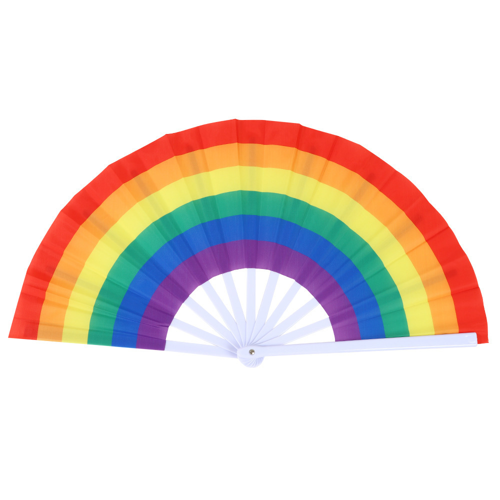 Fabricante Tai Chi Kung Fu Fan Plaza Artes marciales Performance Ventilador plegable de plástico Ventilador de viento chino rojo