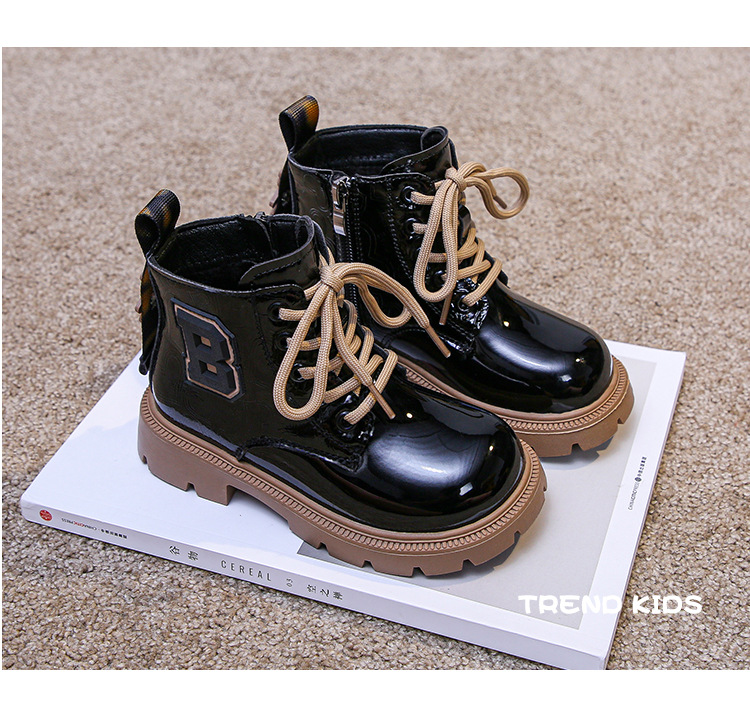Girls' Martin Boots 2023 Autumn and Winter New Children's Cotton Short Boots Net Red Boys' Boots Little Girls' Trend_voghion.com