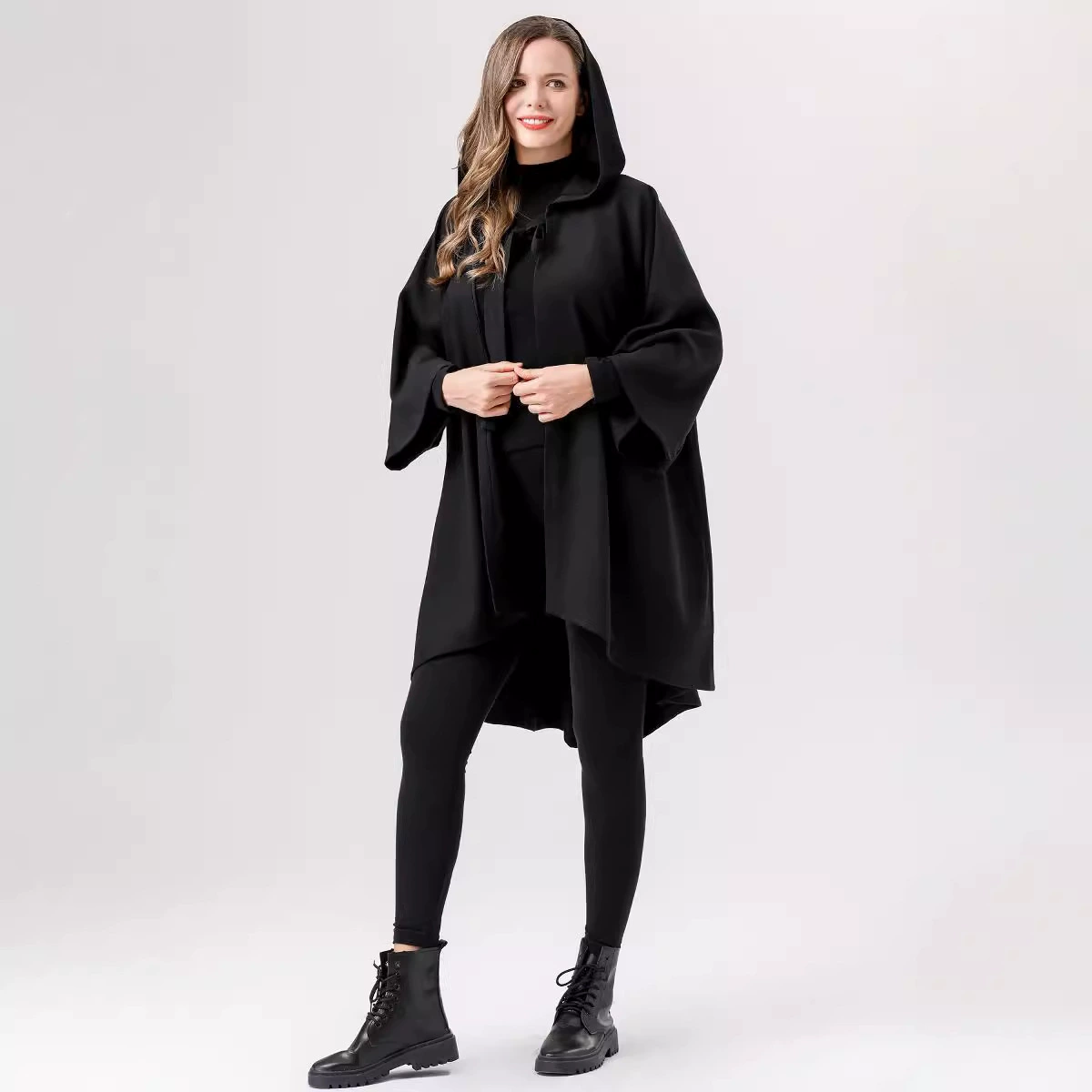 Куртка-тренч с капюшоном для Красной Шапочки, костюм, косплей на Хэллоуин