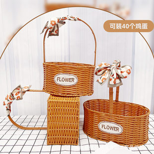 Woven handheld basket, gift box, storage system, toy