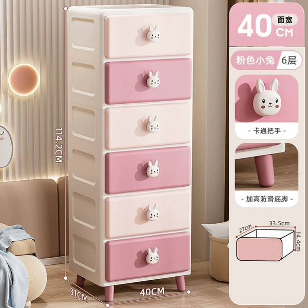 40-sided width-pink rabbit (6 layers)