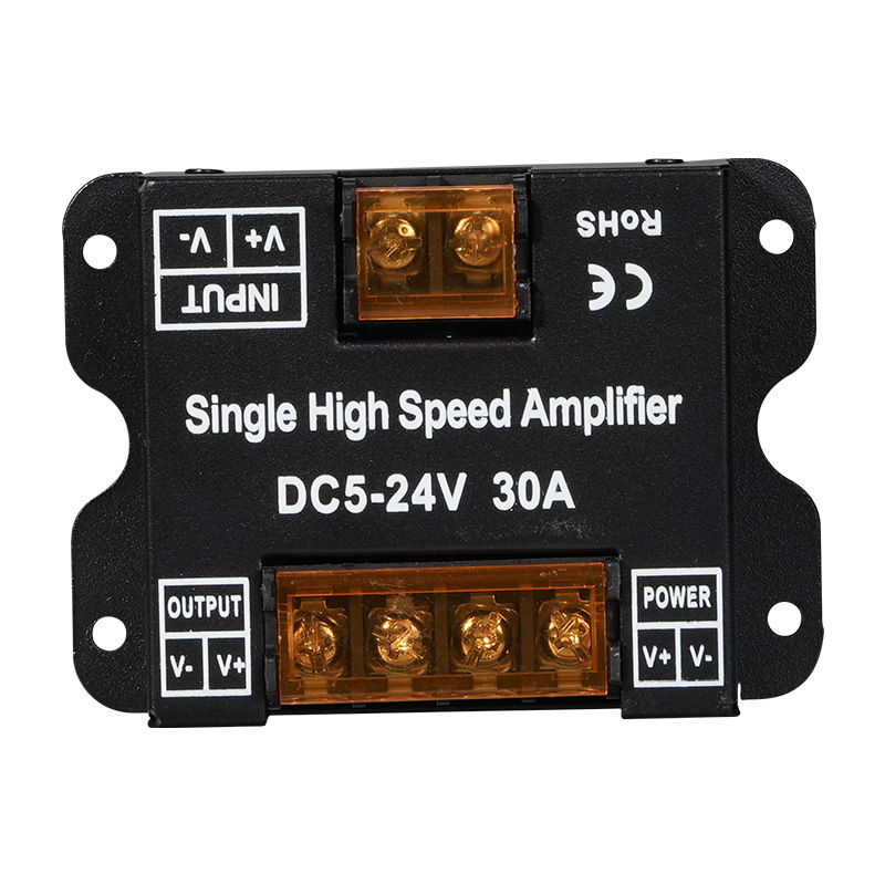 Monochrome light strip LED amplifier synchronous signal power relay amplifier LED controller 30A amplifier