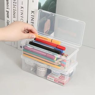 Pencil storage box large capacity transparent pencil case storage pen holder color lead children crayon painting Sketch Pencil Case