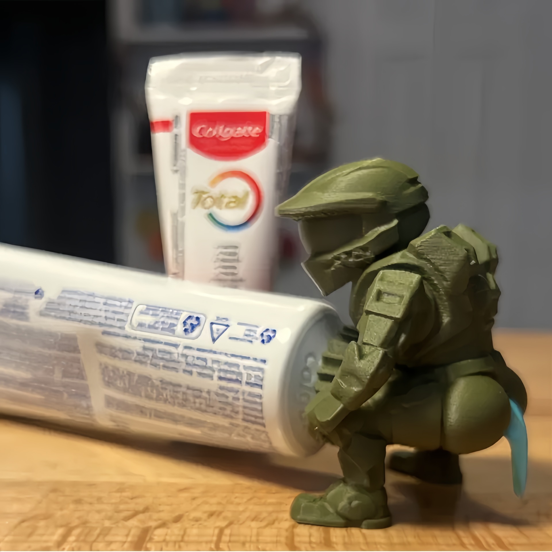 Nuovo spremi dentifricio Halo Butt Master stampato in 3D, transfrontaliero, creativo e divertente_voghion.com