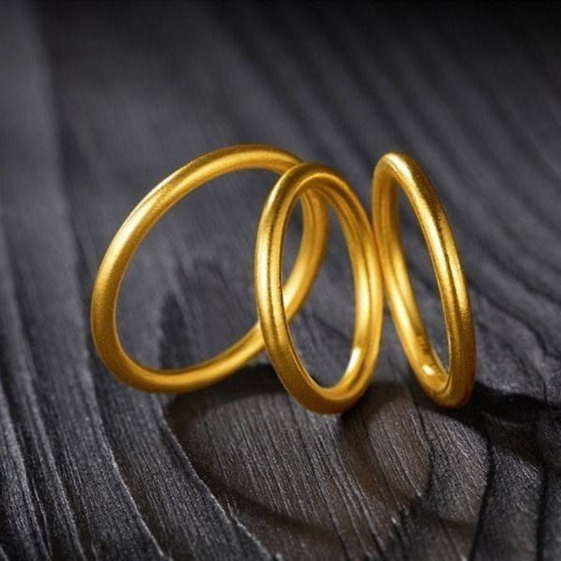 Simple Style Circle Copper Plating Rings 1 Piece