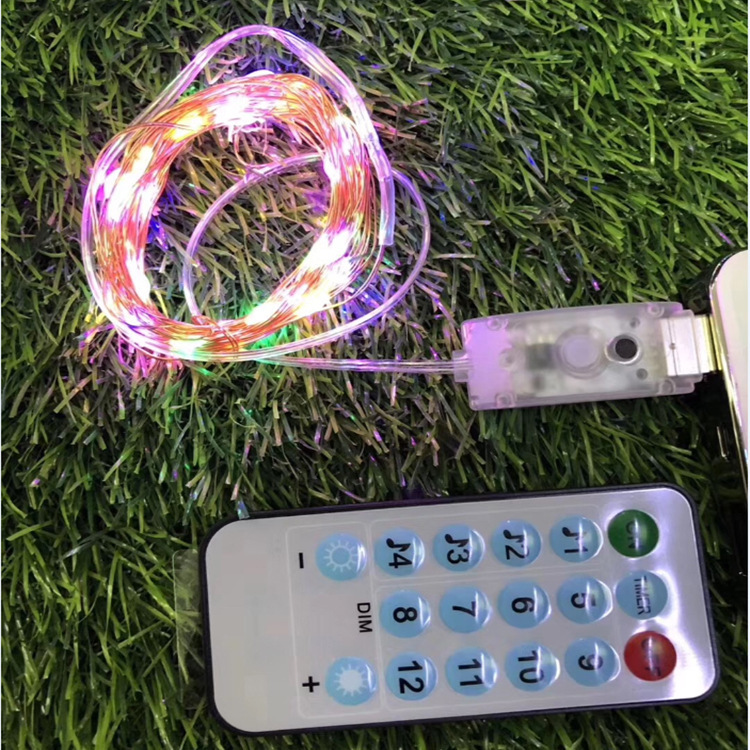 Al Aire Libre inteligente USB música control de voz alambre de cobre Cadena de luz RGB cortina luz LED camping fiesta atmósfera decoración cadena Luz