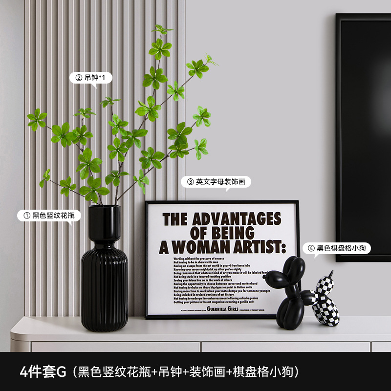 Entrar en el hogar decoración de puerta de entrada moderna alta sensación de sala de estar hogar escritorio TV comedor armario zapatos nicho decoración suave