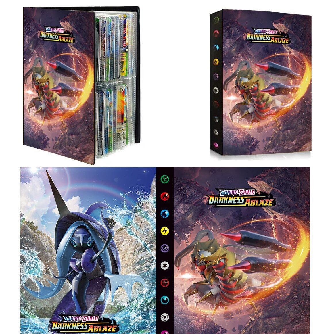 Tarjeta de bebé mágica libro de colección de tarjetas libro de bolsillo monstruo mascota elfo pikachu pack 240 tarjetas se pueden enviar en nombre