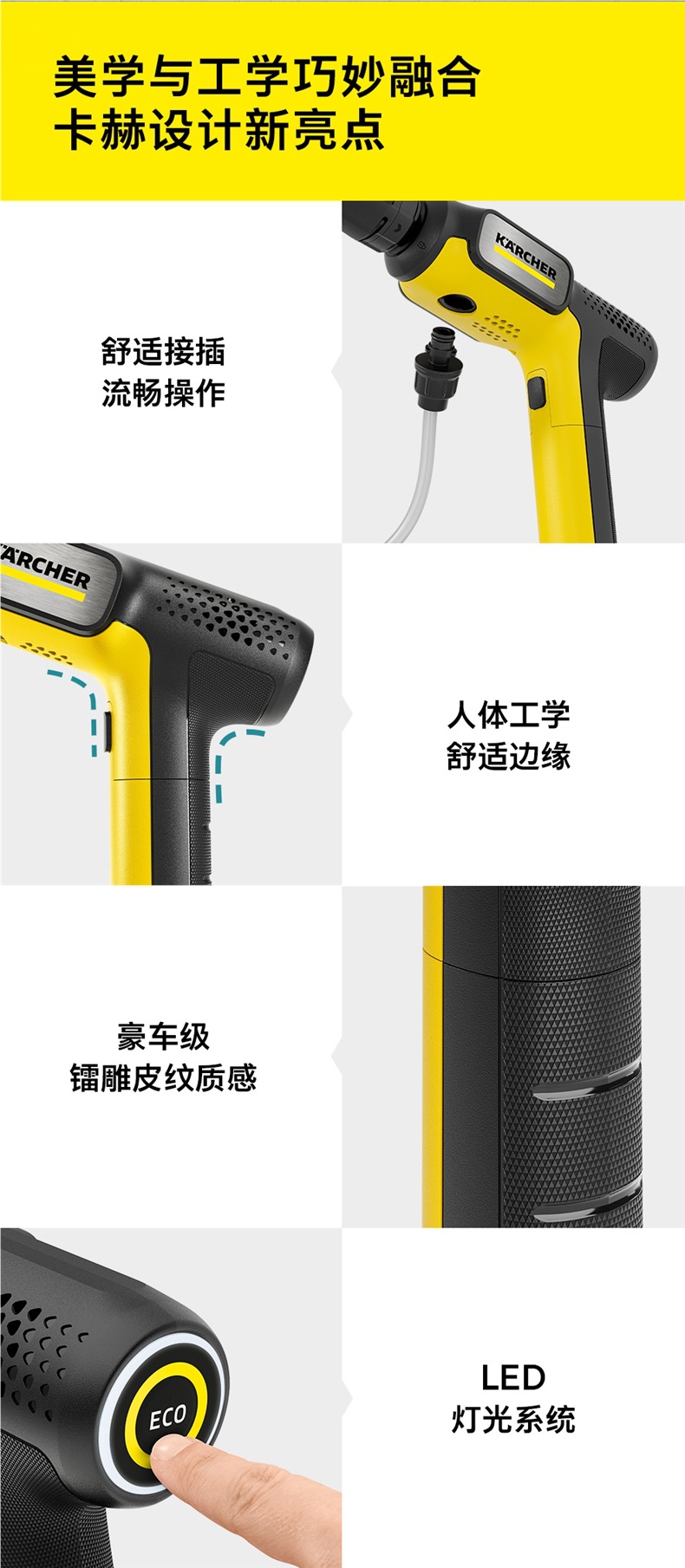German Kach Portable Wireless Car Washing Machine 2025 New Powerful Supercharged Handheld Household Car Washing High-Pressure Water Gun