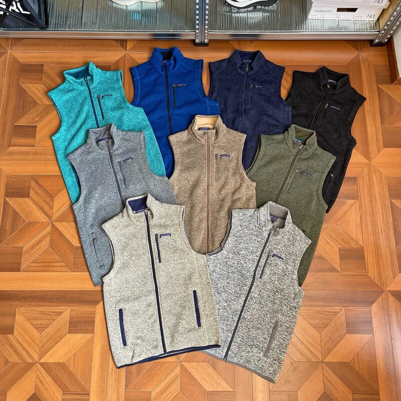 European and American Cross-Border Mountain-Style Outdoor Better Sweater Vest Fleece Vest Warm Cardigan Stand-Up Collar Vest