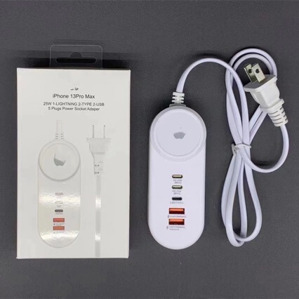Applicable to Apple Android PD25W multi-port USB plug-in 20W smart charger fast charge PD plug-in