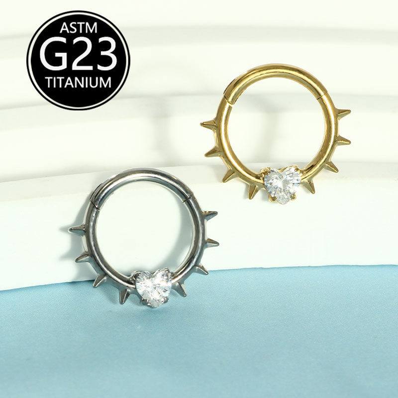 Labret piercing jewelry detail image