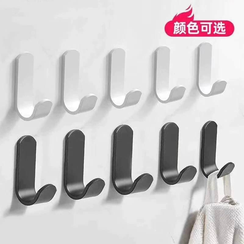 Космический алюминиевый крючок одинарный крючок неперфорированный липкий крючок настенная дверь задняя крючок для одежды настенное хранение крючок для одежды оптовая продажа с фабрики