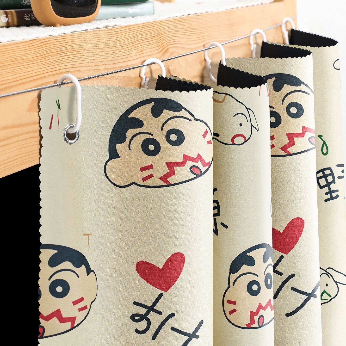 dormitorio estudiantil cortina de cama gruesa lápiz de dibujos animados pequeño nuevo dormitorio arriba y abajo cubierta cortina de privacidad de la mujer cortina de la mesa