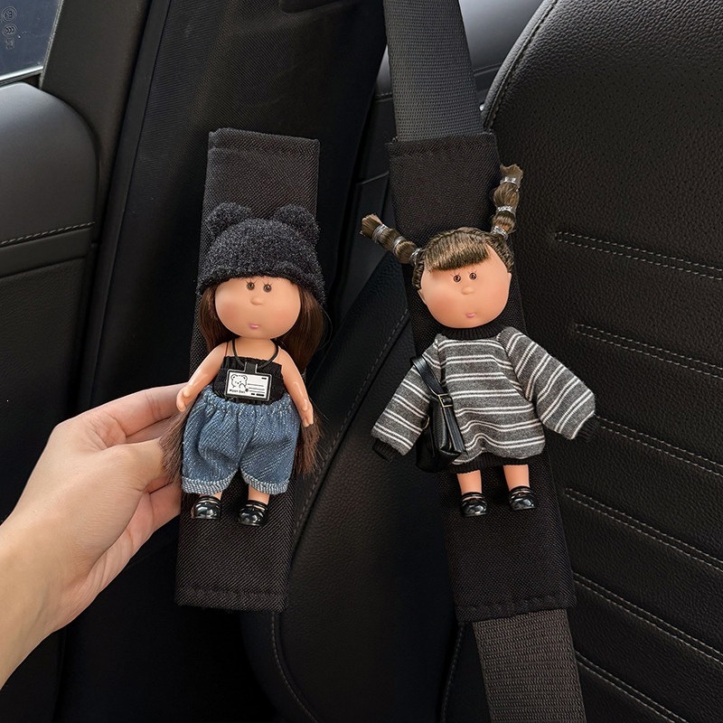 Potato Sister Car Seat Belt Shoulder Pads 2026 New Model Interior Safety Belt Decoration Anti-Wear Clothing Pair Cute