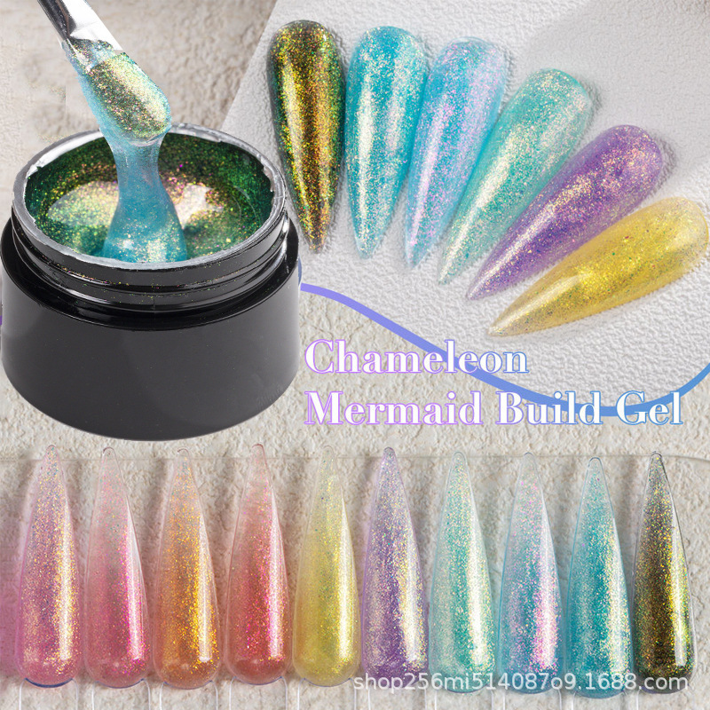 New Wholesale Milky Extension Gel Nail Building Styling Hard Uv Gel Polish Nebula Gel Manicure