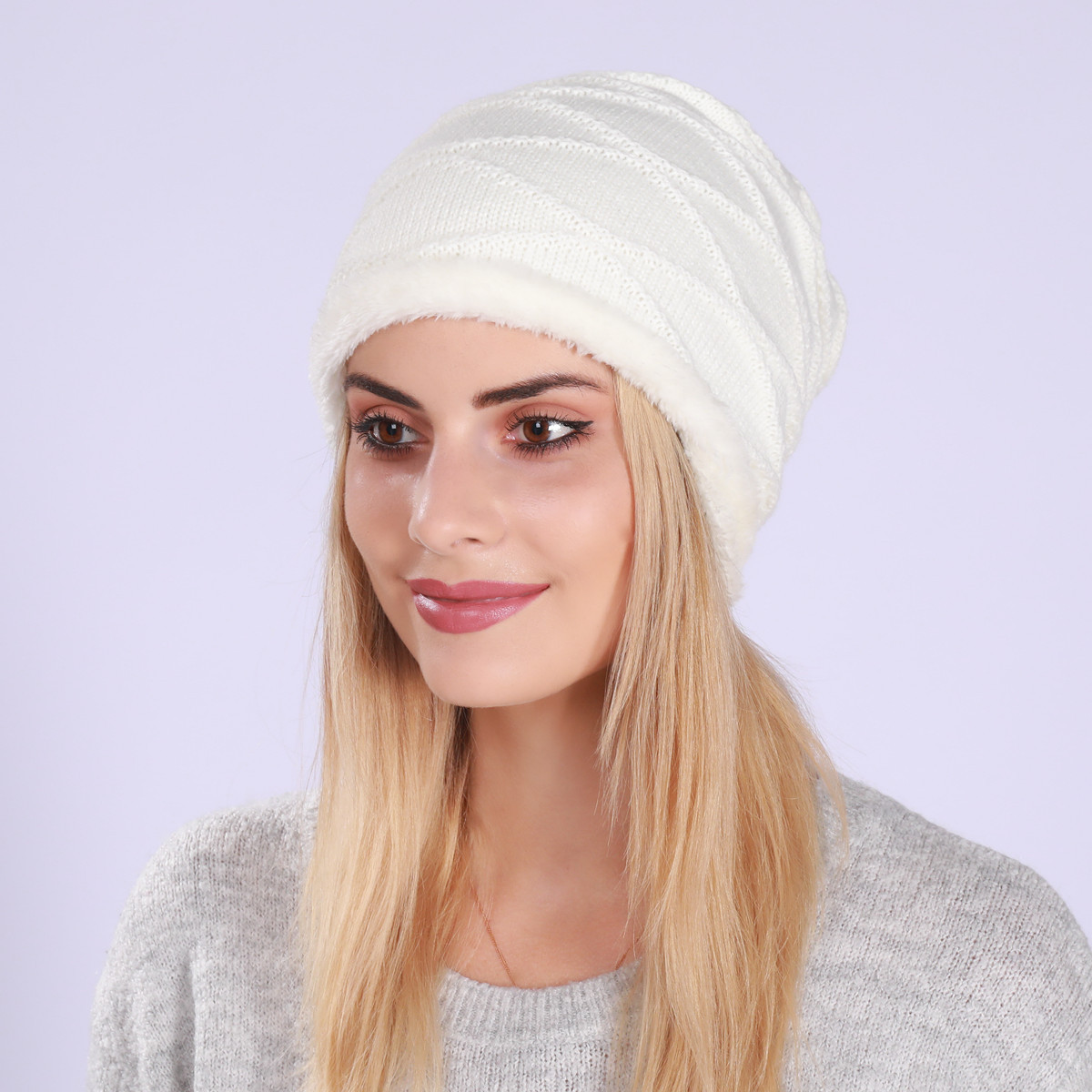 Knitted Beanie Hat For Men And Women Wool Warm Winter Hat_voghion.com