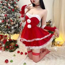 酥情新款圣诞主题服装演出服cosplay圣诞兔女郎纯欲风诱惑连衣裙