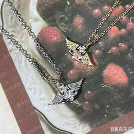 西太后情人节一箭穿心土星锆石项链轻奢气质百搭毛衣链颈链项饰女