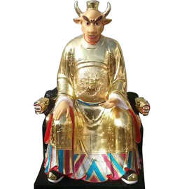 牛王爷图片牛神像图片马神图片马王爷图片彩绘贴金 善缘佛像厂