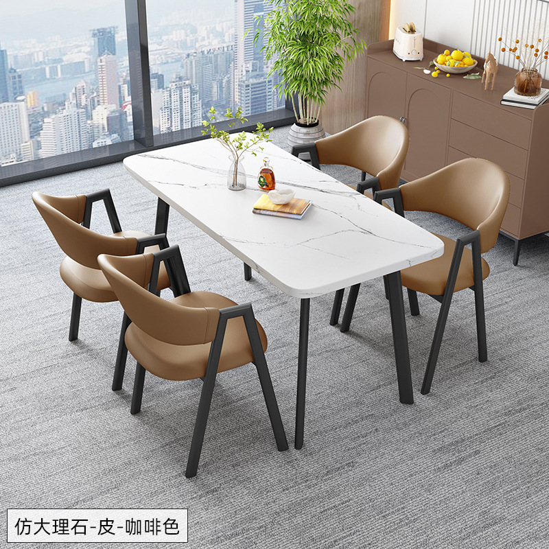 北欧の長方のテーブルは簡単で、業務的に接客します。