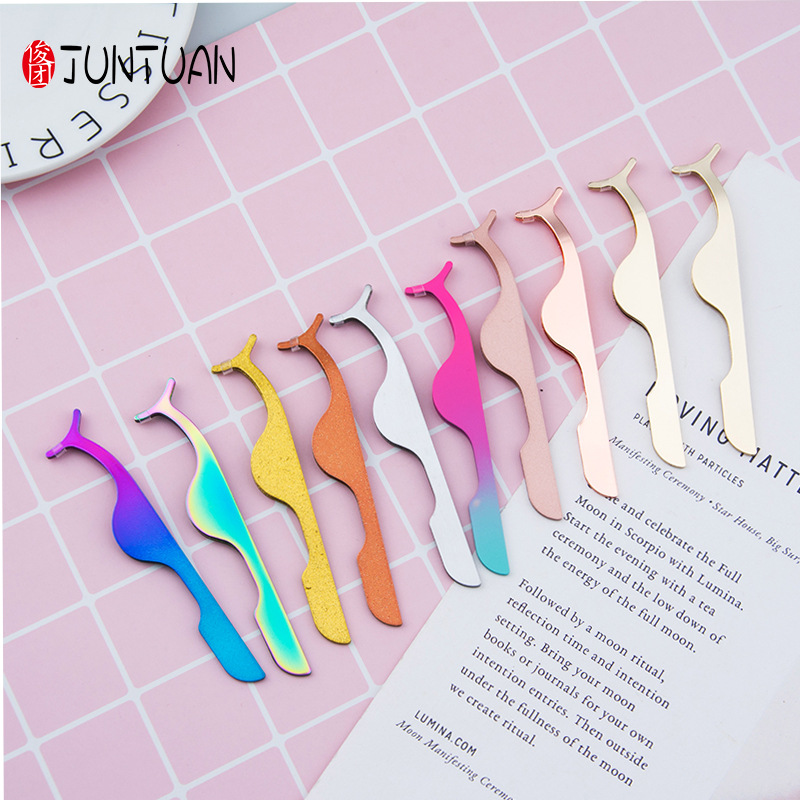 Suministro directo de fábrica rizador de pestañas ayuda de pestañas falsas pinzas de pestañas anti-sacudida de mano arco clip cosmético