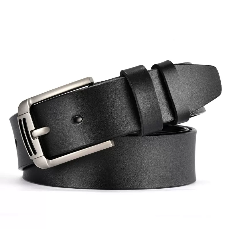 厂家直销黄牛皮复古针扣皮带男士户外休闲男式腰带跨境爆款定logo