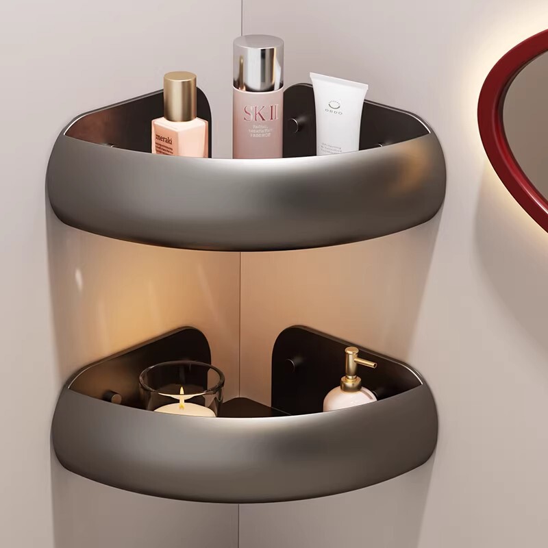 High-Appearance Bathroom Storage Rack, No-Drill Corner Basket for Toilet, Washbasin Wall-Mounted Corner Shelf High-Appearance Bathroom Storage Rack, No-Drill Corner Basket for Toilet, Washbasin Wall-Mounted Corner Shelf