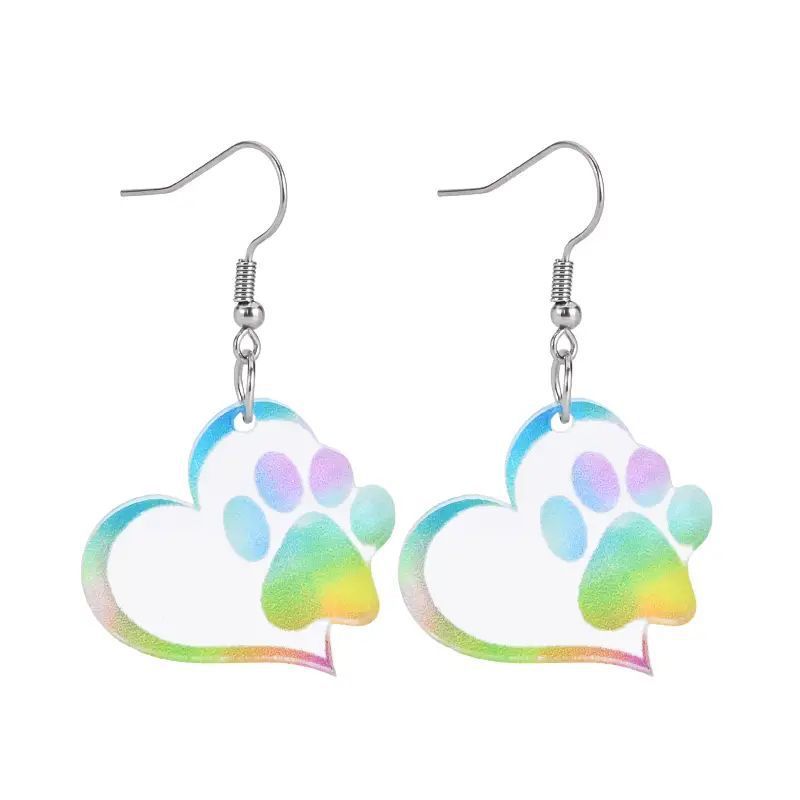 design cute acrylic sophisticated earrings heart shaped