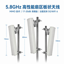 5.8G板状天线 MIMO定向天线 5.1-5.9G高增益基站天线 2/4端口可选