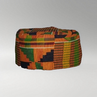 Fashion Joker African Kente Kufi hat adjustable elastic headdress a generation of cross-border straight hair