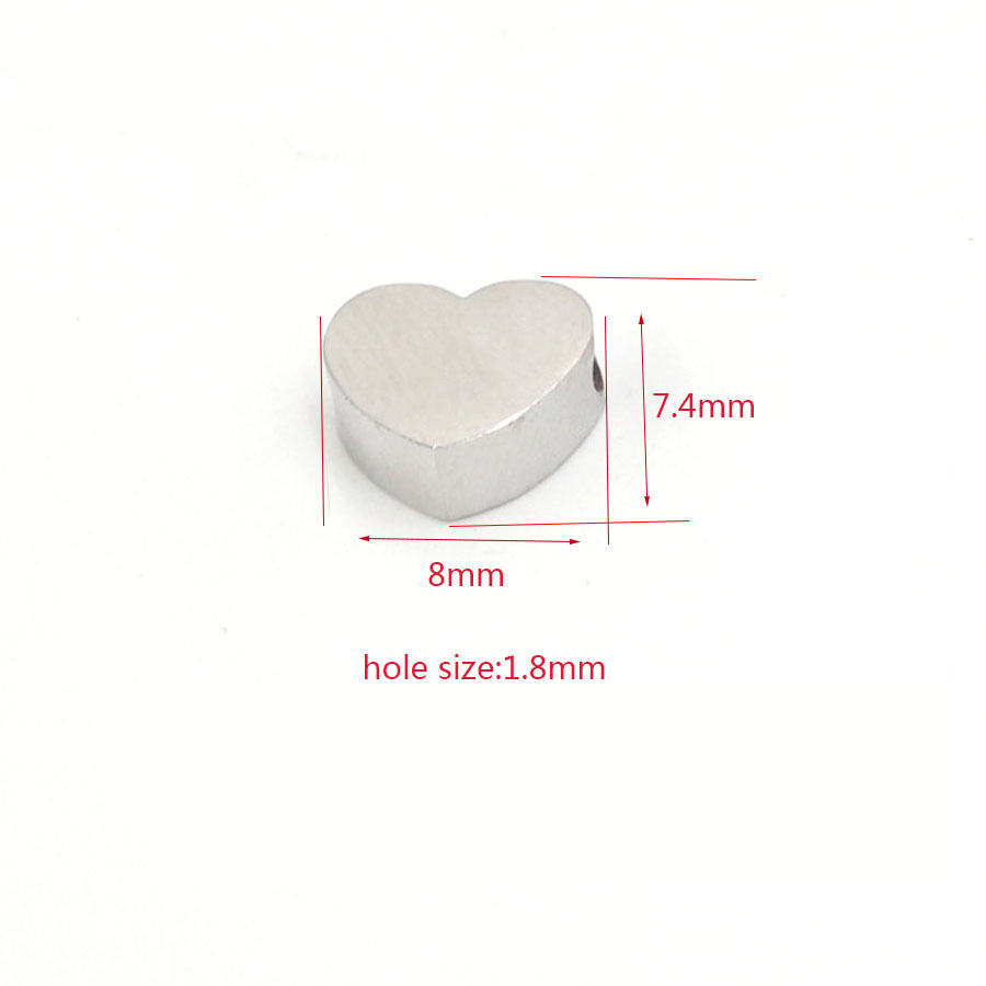 1 Pièce Trou 1~1.9mm Acier Inoxydable Aucun Plaqué Or 18K Plaqué Or Rose Couleur Unie Brillant Perles display picture 1