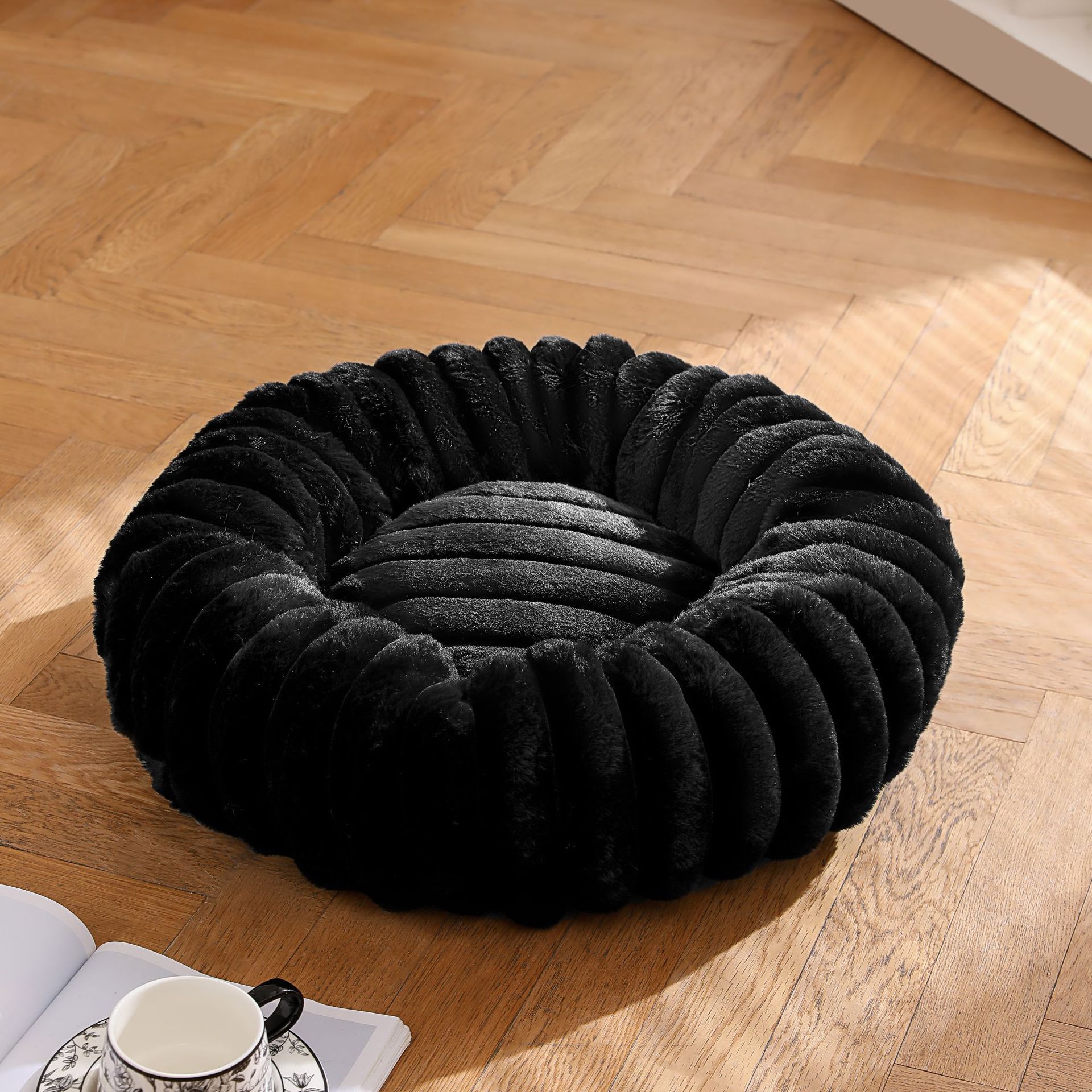 5cm de conejo de alta calidad - negro