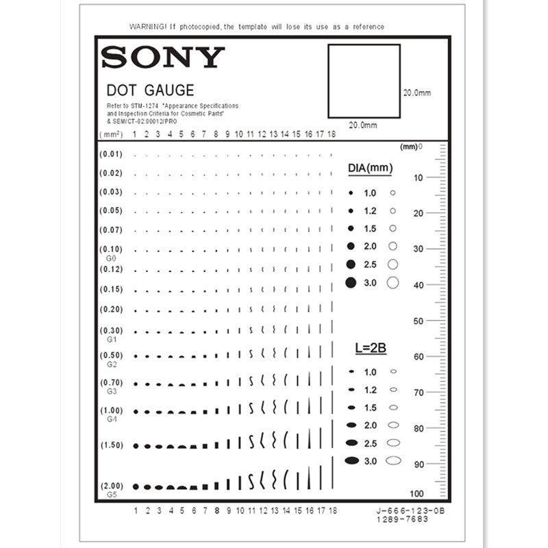 适用于点规污点卡点线规菲林尺外观比对卡污点规缺陷点规检验
