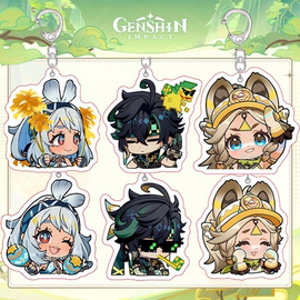 原神基尼奇玛拉妮卡齐娜表情包亚克力钥匙扣书包挂件同人周边谷子