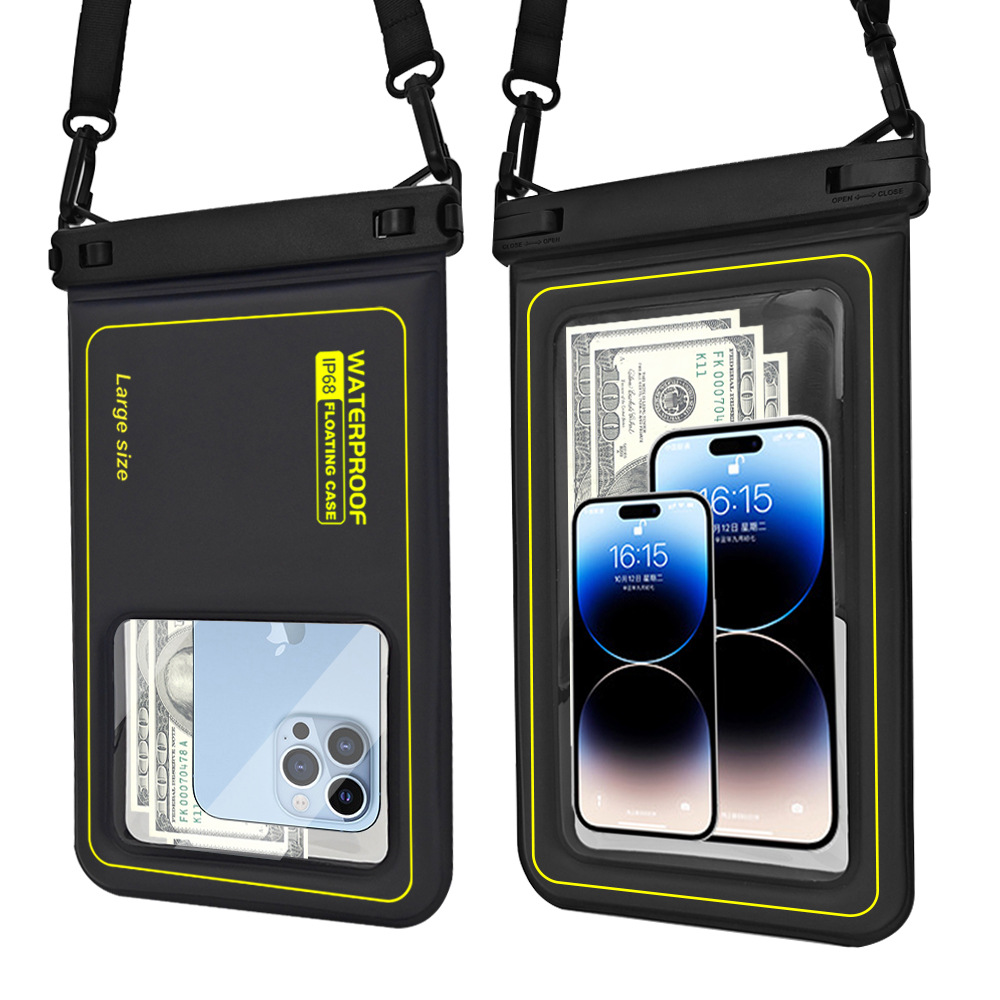 Explosión transfronteriza de 10,5 pulgadas esponja flotante bolsa impermeable de teléfono móvil flotante Natación a la deriva puede tocar la pantalla cubierta impermeable de teléfono móvil image 6