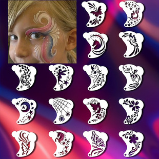 Foreign Trade Kidsren's Face Painting Painting Cut Out Template Tool Prom Party Handmade DIY Template Cross-Border Export