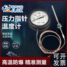 WTQ/WTZ-280壓力式溫度計鍋爐印染工業水油指針式遠傳蒸汽溫度表