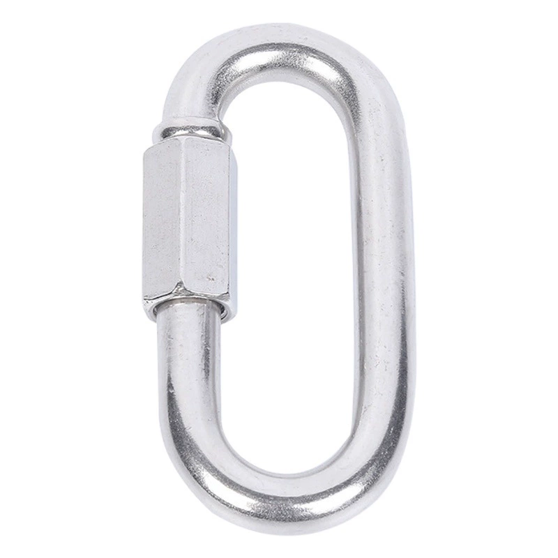 Заводские продажи 304 из нержавеющей стали Быстроразъемное кольцо дорожка карабин для лазания соединительное кольцо цепная Пряжка M3-M16